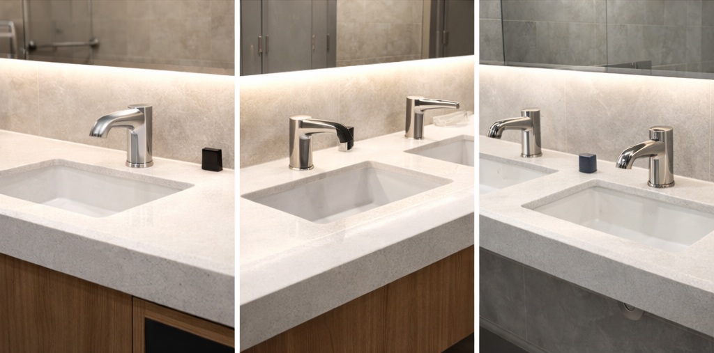 Spec-first touchless faucet packages for busy buildings